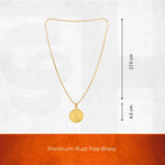 Gold Plated Hanuman Ji Coin Necklace