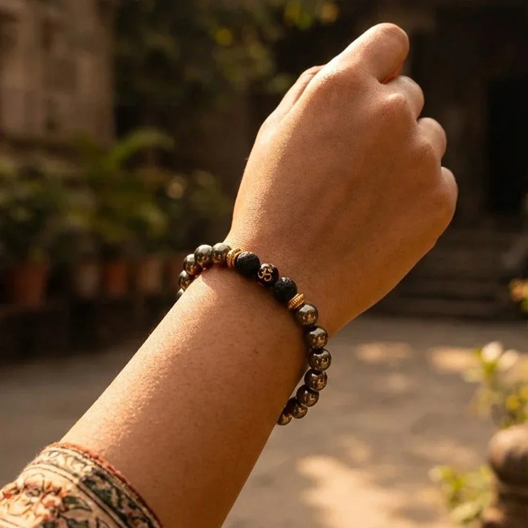 Wealth OM Pyrite Bracelet - view 6