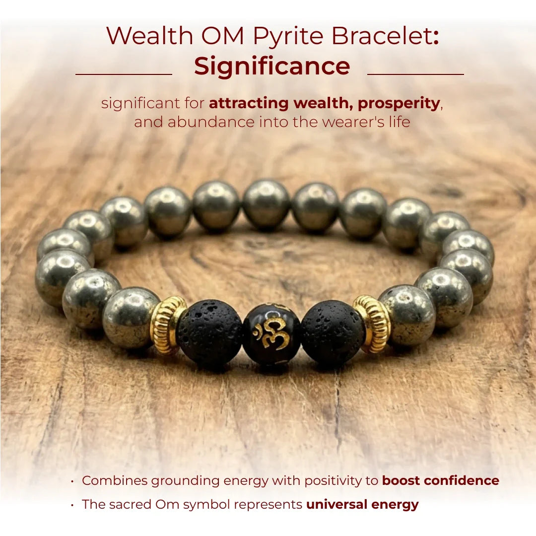 Wealth OM Pyrite Bracelet - view 8