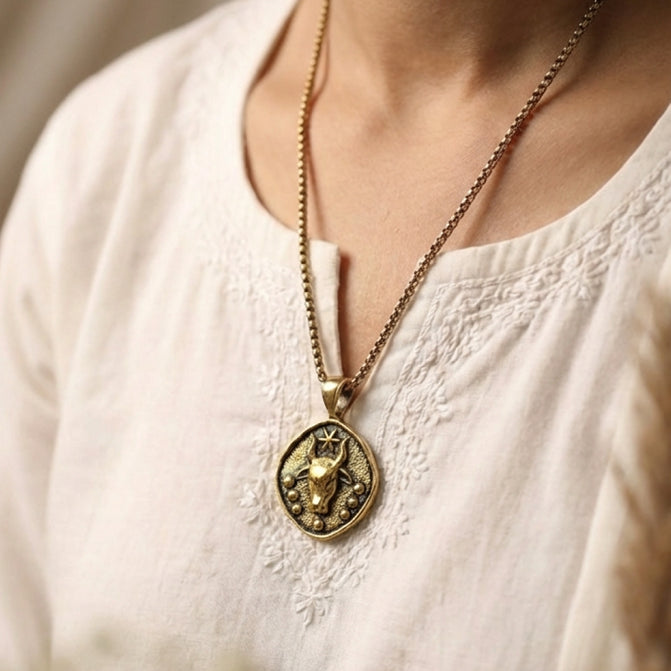 Taurus (Vrishabha) Rashi Pendant