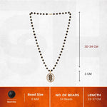 Hanuman Crystal Halo Pendant with Gold Platted Karungali - view 2