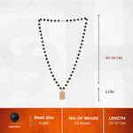 Om Crystal Studded Pendant with Gold Platted Karungali - view 9
