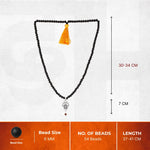 Karungali Malai with Shiv Trishul & Rudraksha Pendant - view 2