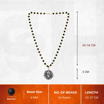 Karungali Malai (Copper wire) with Lord Murugan Face Pendant - view 3