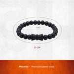 Karungali Malai Damru Bracelet with Govt. Certification - view 2