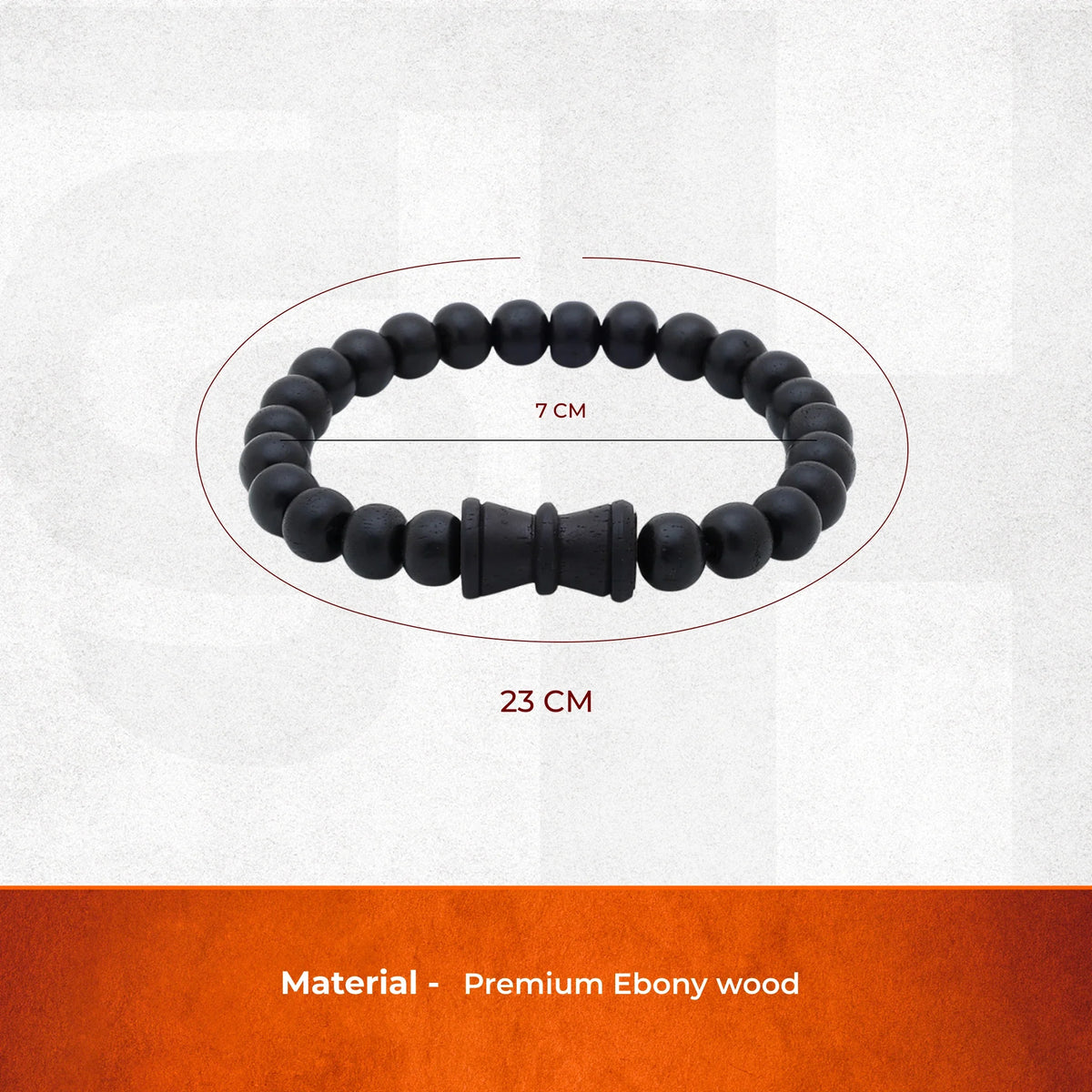 Karungali Malai Damru Bracelet with Govt. Certification - view 7