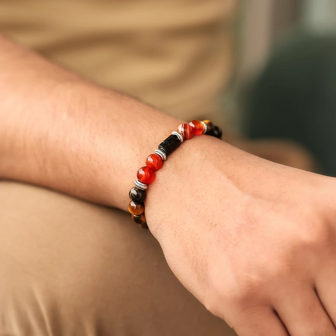 Tiger eye Stone Bracelet (Singh Rashi) Leo - view 2