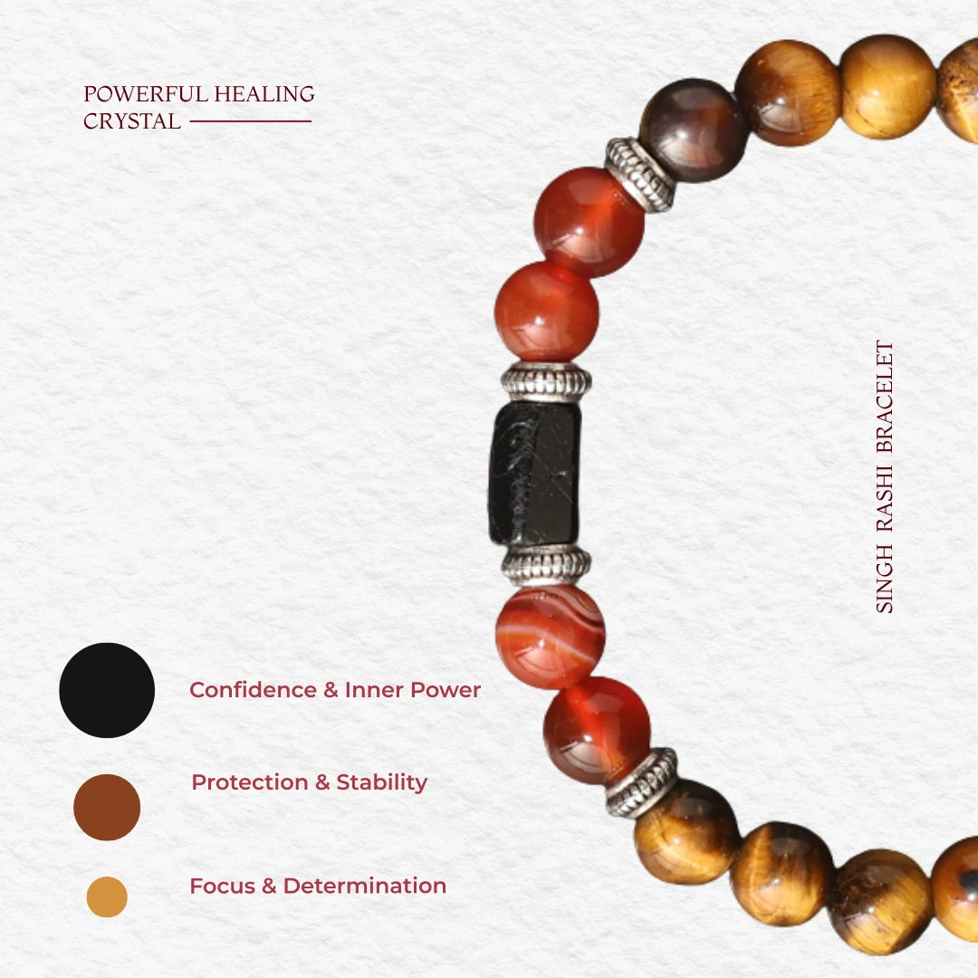 Tiger eye Stone Bracelet (Singh Rashi) Leo - view 5