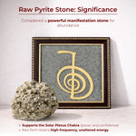Reiki Healing Raw Pyrite Frame for Balancing Chakra - view 3