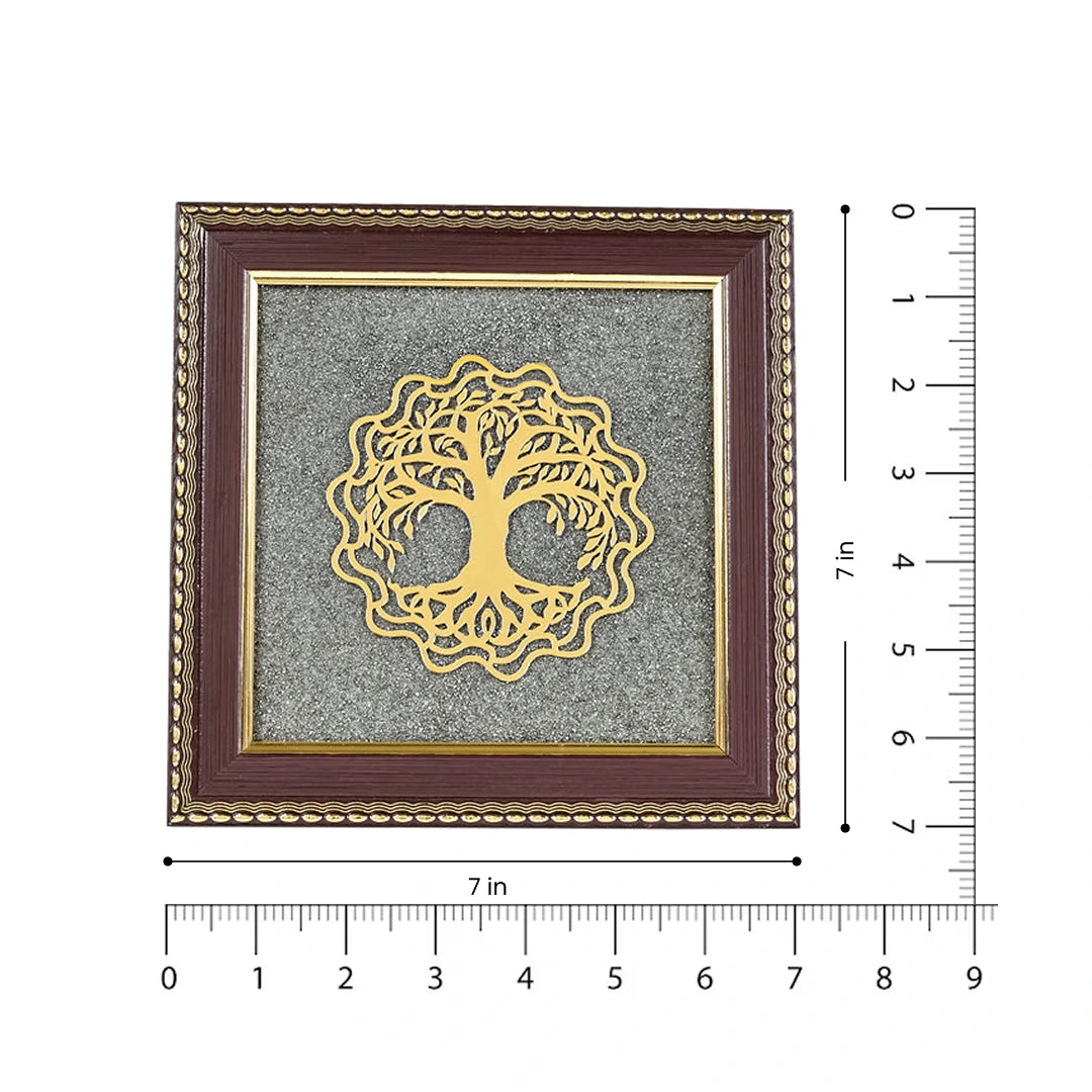 Tree of Life Raw Pyrite Frame | Symbol for Growth & Connection