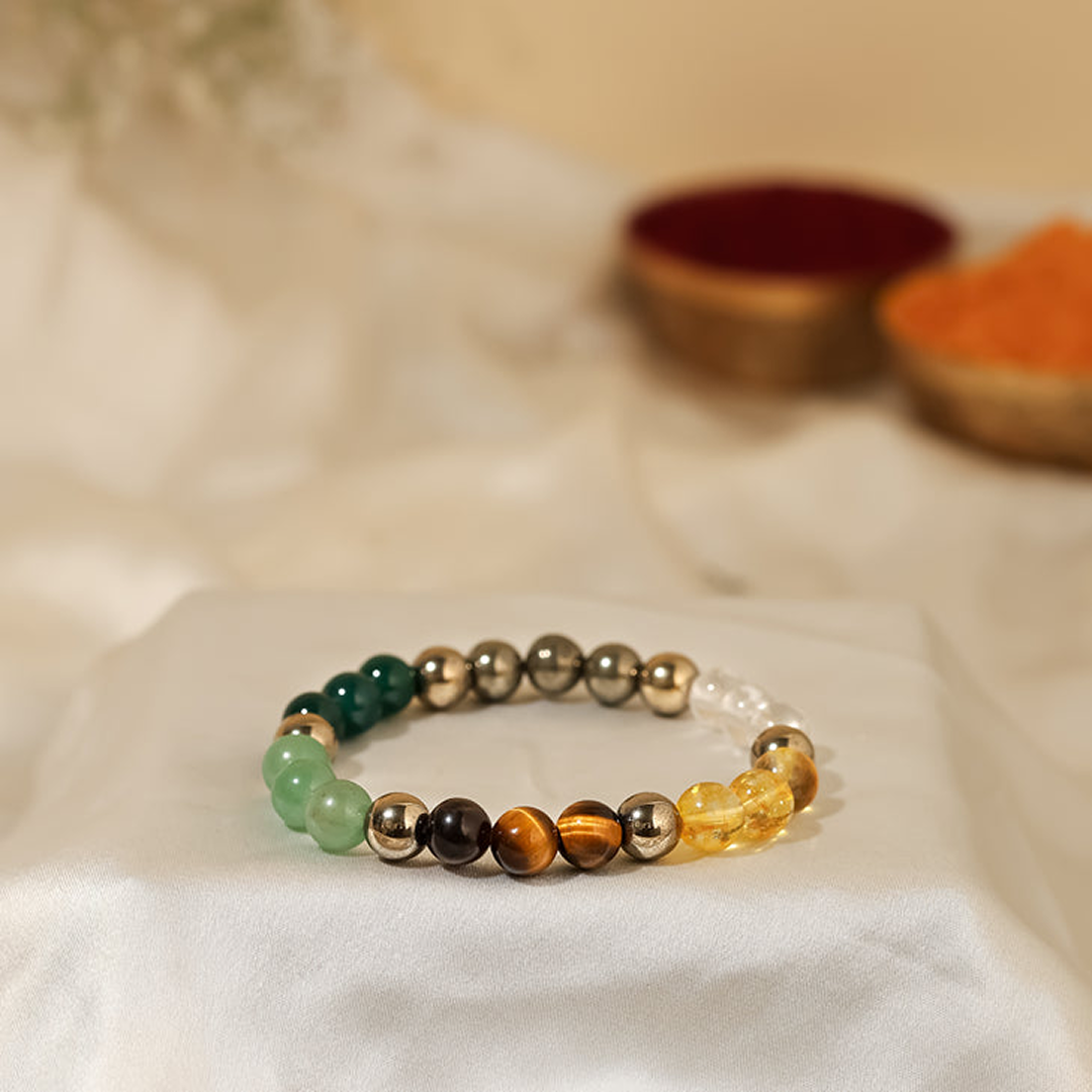 Black Obsidian & Karungali Prosperity Set for Men