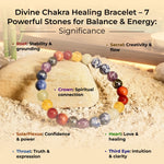 Divine Chakra Healing Bracelet – 7 Powerful Stones for Balance & Energy - view 4