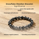 Snowflake Obsidian Bracelet - view 3