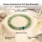 Green Aventurine Evil Eye Bracelet - view 5