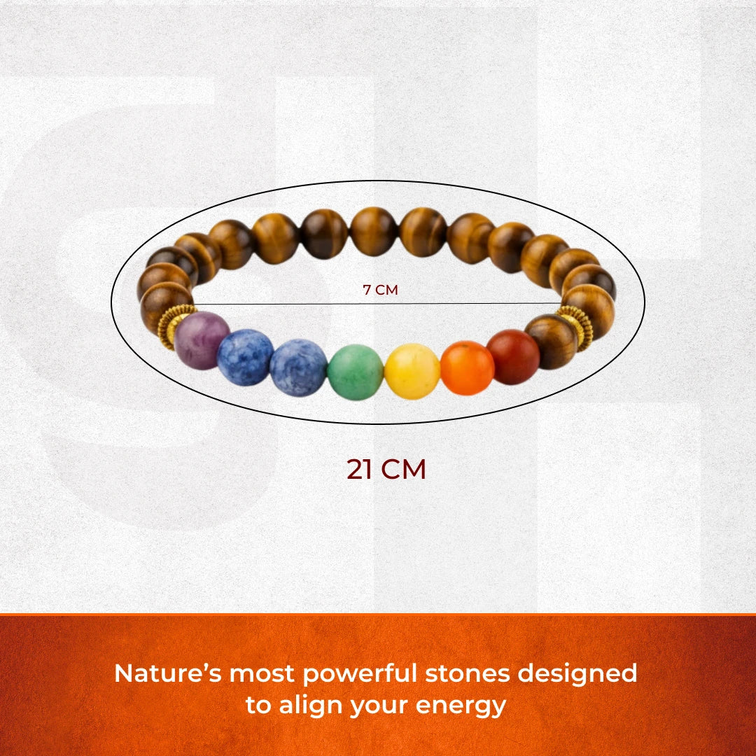 Tiger Eye Chakra Bracelet - view 2