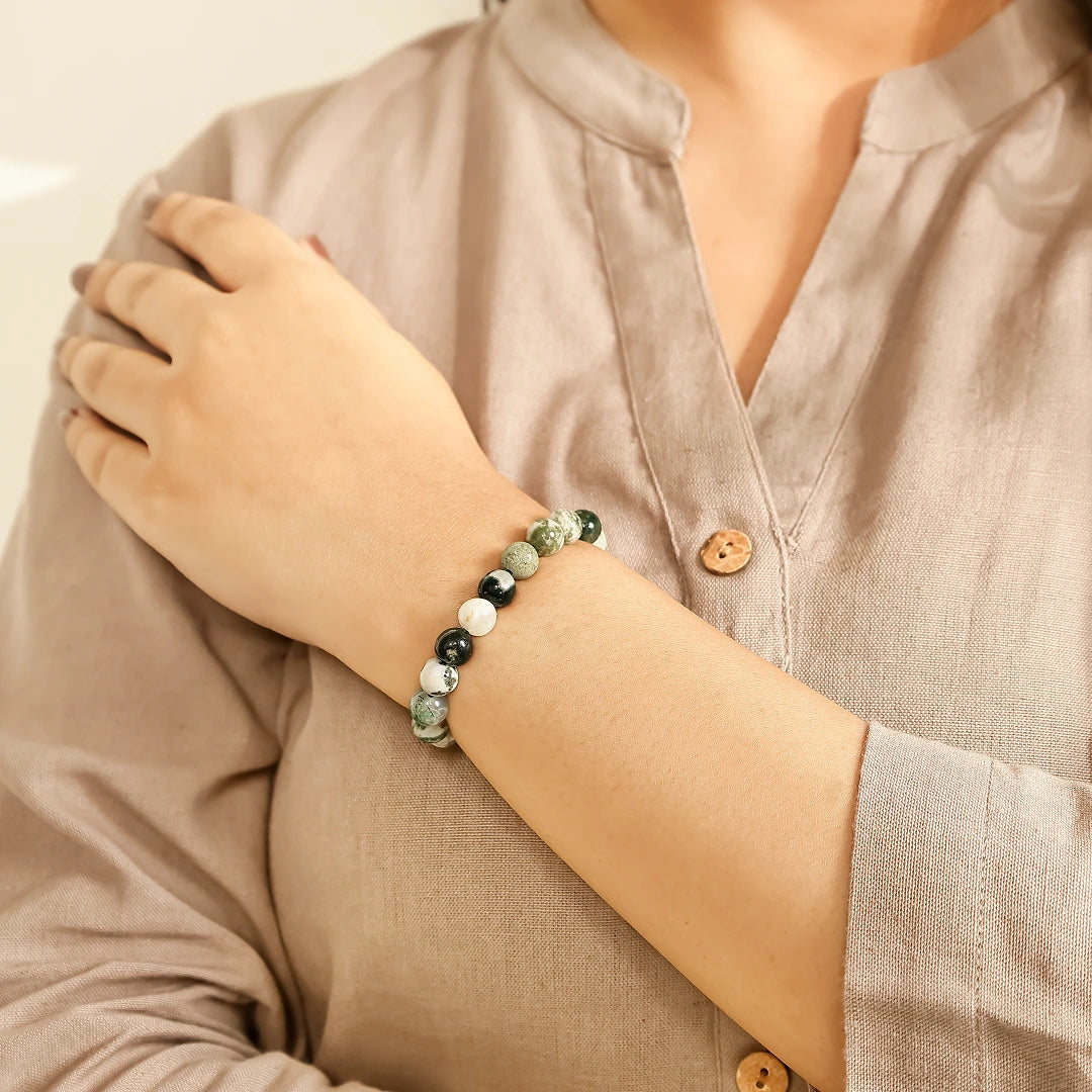 Tree Agate Stone Bracelet - view 3