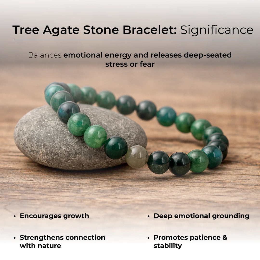 Moss Agate Stone Bracelet - view 8
