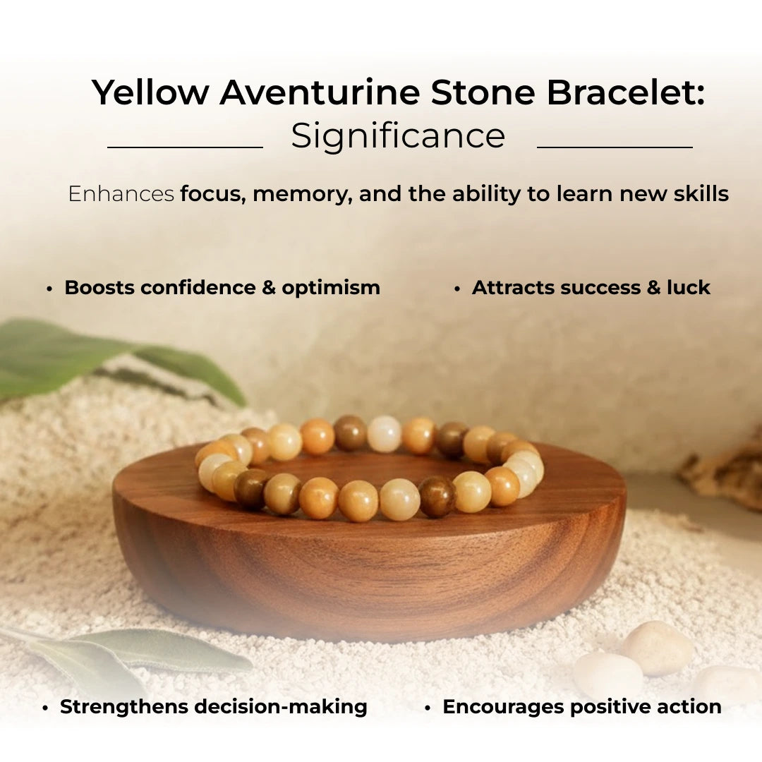 Yellow Aventurine Stone Bracelet - view 7