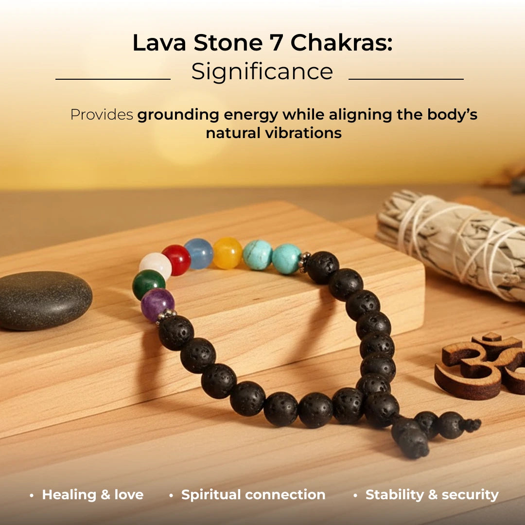 Lava Stone 7 Chakras - view 3