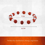 Clear Quartz with Rudraksha Bracelet - view 3