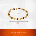 Gold Plated Rudraksha Unisex Bracelet - view 4