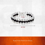 Silver Plated Premium Rudraksha Chain Bracelet - view 4