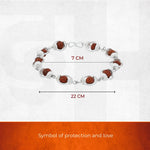 Rudraksha Bracelet With Silver Caps - view 2