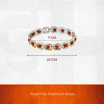 Divine Dual Tone Arc Chain Rudraksha Bracelet - view 3