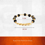 Gold Plated Rudraksha Chain Bracelet - view 8