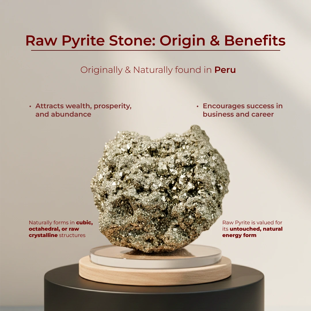 7 Horses Raw Pyrite Frame for Vastu & Prosperity