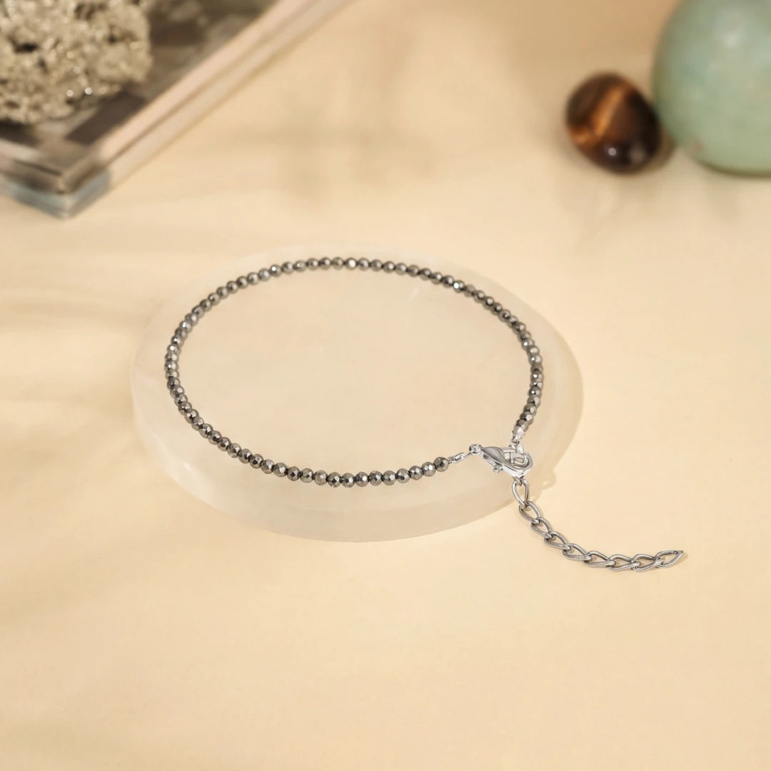 Raw Pyrite Anklet