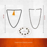 Original Karungali Malai 108-Beads + Silver Cap Karungali Bracelet and Silver Cap Karungali Malai 54 Beads with Govt.