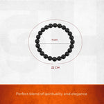 Divine Duo - Gold Plated Rudraksha & Karungali Malai Bracelet Combo - view 2