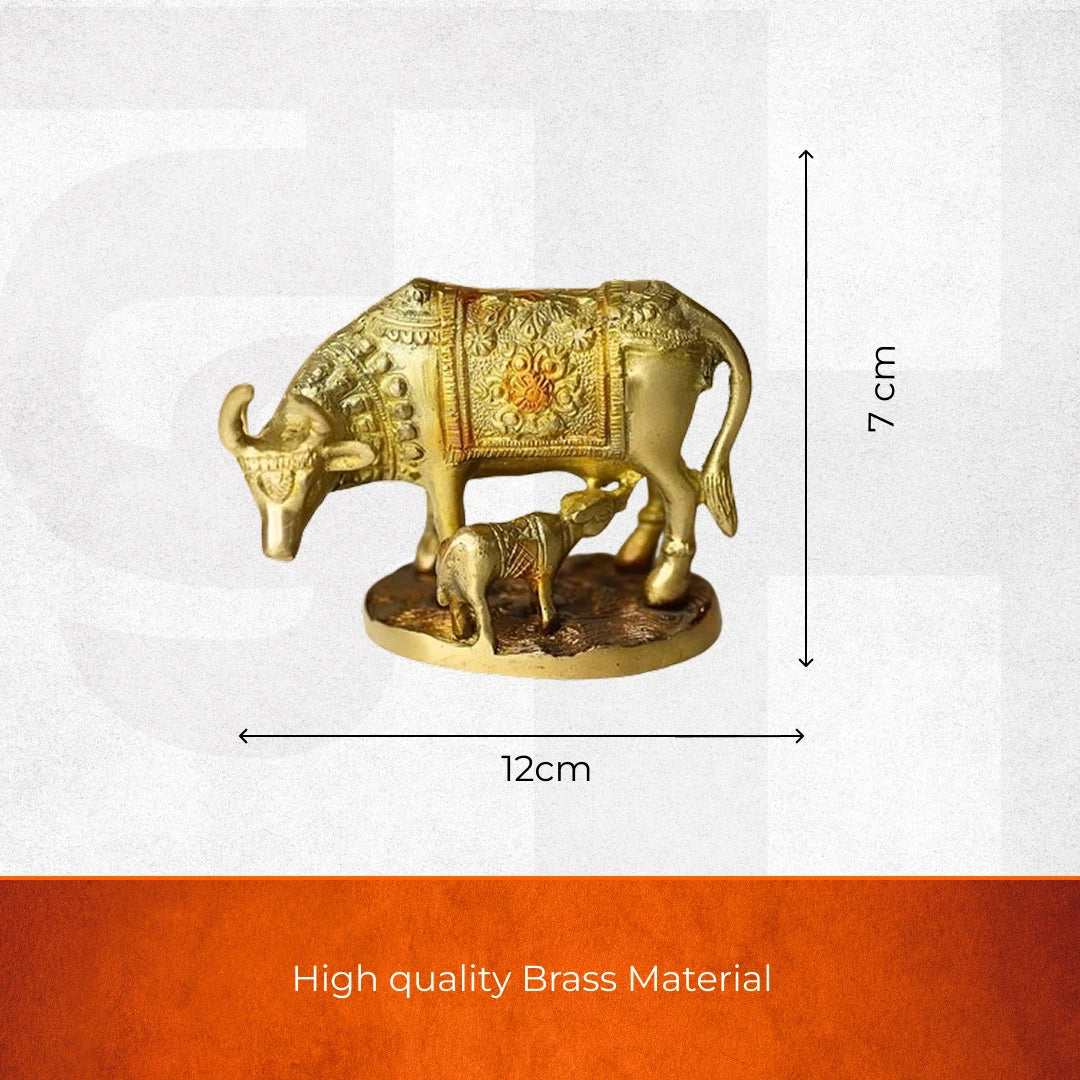Lord Krishna Kamdhenu cow with calf