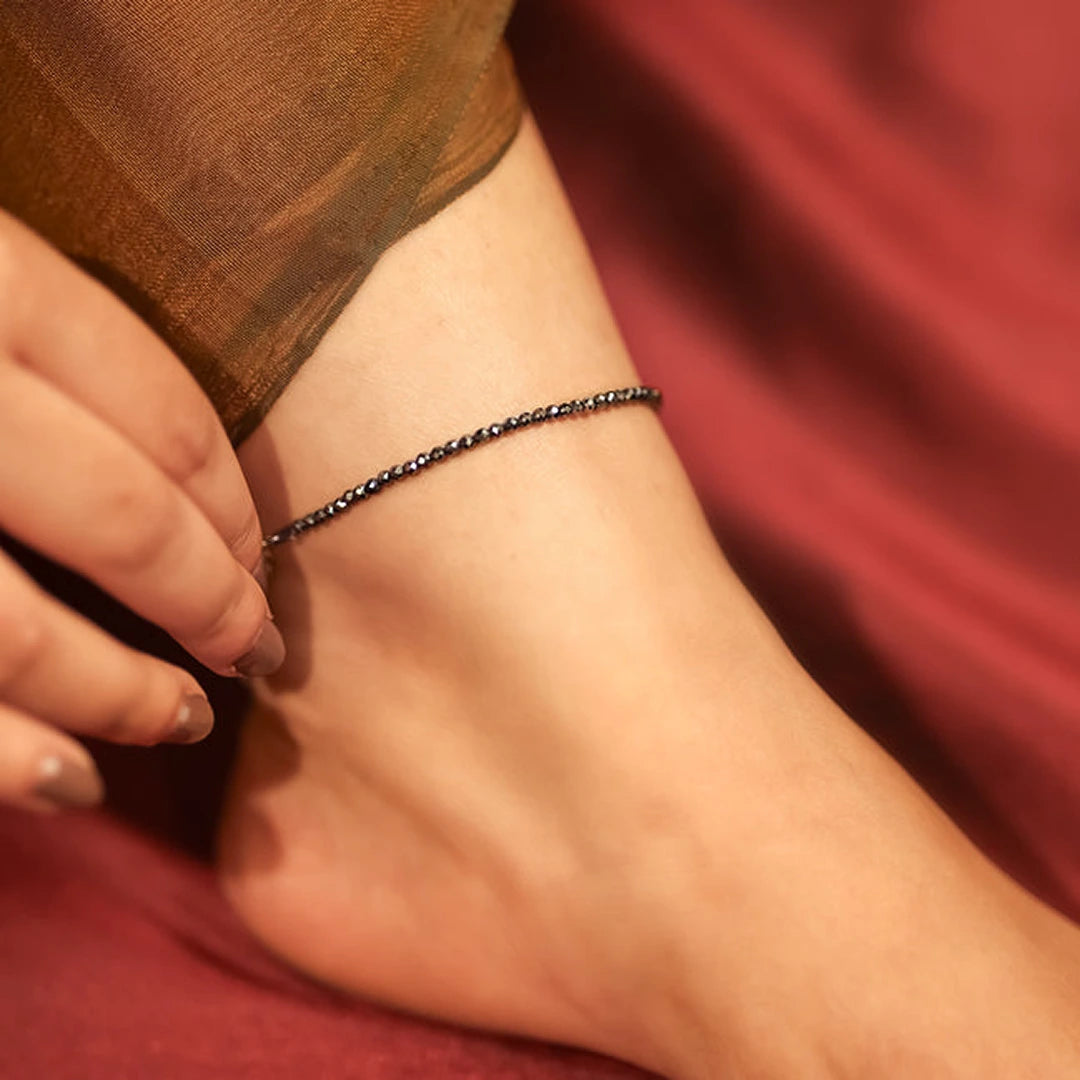 Money Magnet Duo: Raw Pyrite Prosperity Stone & Wealth Attraction Anklet
