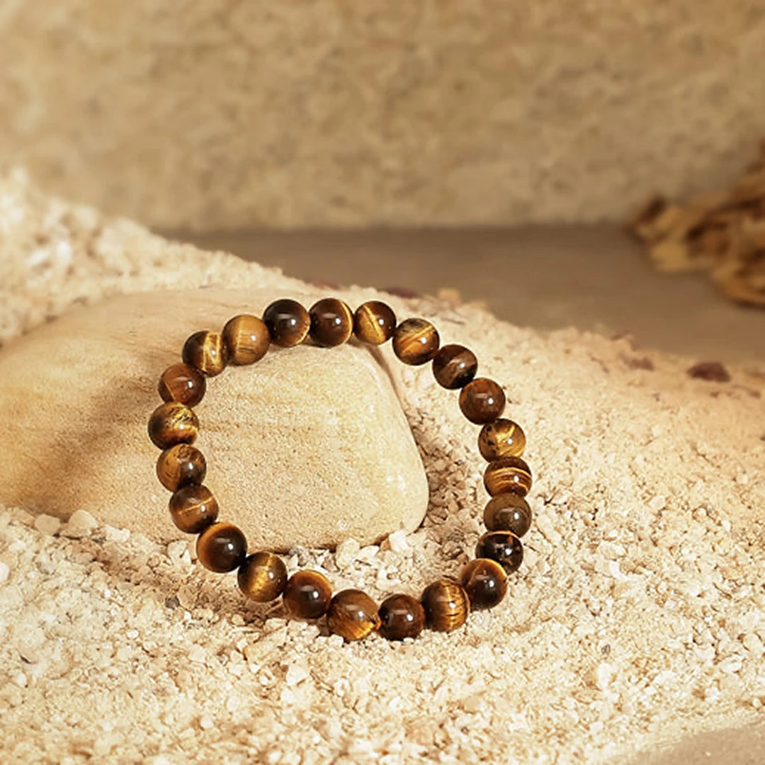 Ultimate Protection Duo: Tiger’s Eye Grounding Anklet & Shielding Bracelet - view 2