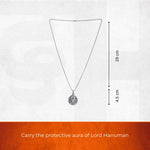 Silver Plated Bajrangbali Mukh Pendant - view 2
