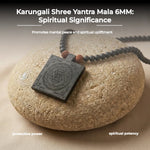 Karungali Shree Yantra Mala 6MM | Prosperity & Abundance - view 8