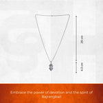 Silver Plated Hanuman Ji Face Pendant - view 2