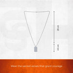Silver Plated Hanuman Chalisa Pendant - view 2