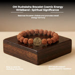 OM Rudraksha Bracelet Cosmic Energy Wristband - view 10