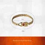 Om Damroo Gold Plated Rudraksha Bracelet - view 3