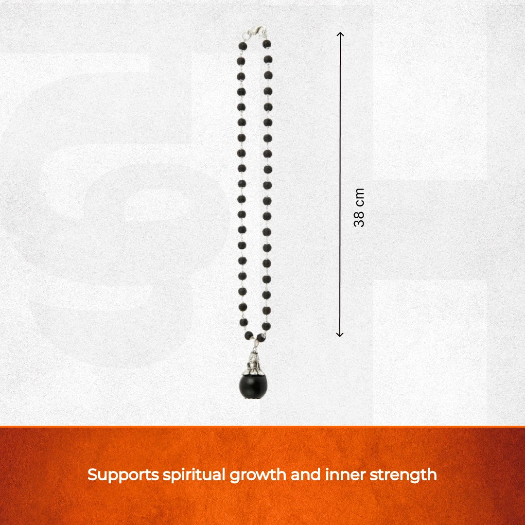 Karungali Mala with Karungali Bead and Adiyogi Pendant - view 3