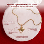 Gold Plated Ram Baan Dhanus Pendant Necklace - view 3