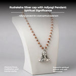 Rudraksha Silver cap with Adiyogi Pendant - view 5