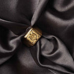 Divine Gold Plated Mahadev Trishul Ring