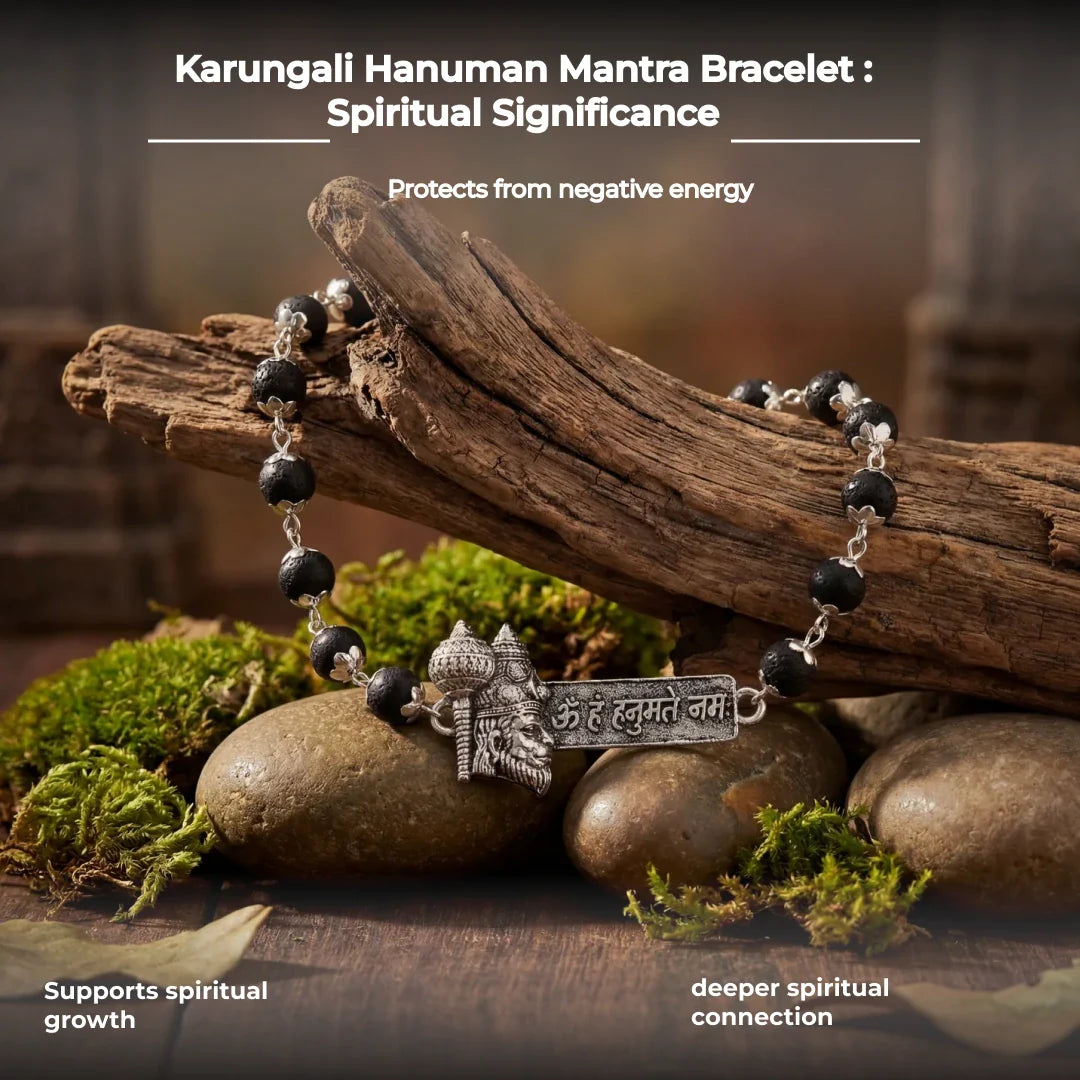 Karungali Hanuman Mantra Bracelet - view 9