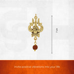 Gold Plated OM Shiva Trishool Pendant