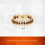 Divine Duo - Gold Plated Rudraksha & Karungali Malai Bracelet Combo