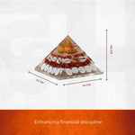 Mahalaxmi Combo - Dhan Lakshmi Pyramid with Raw Pyrite Stone - view 3